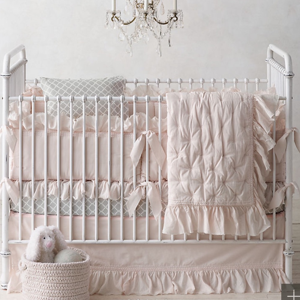 Restoration Hardware - Ruffled Voile Crib Bumper